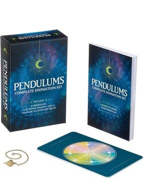 Pendulums Divination Book Card Pendulum Set Kit by Emily Anderson
